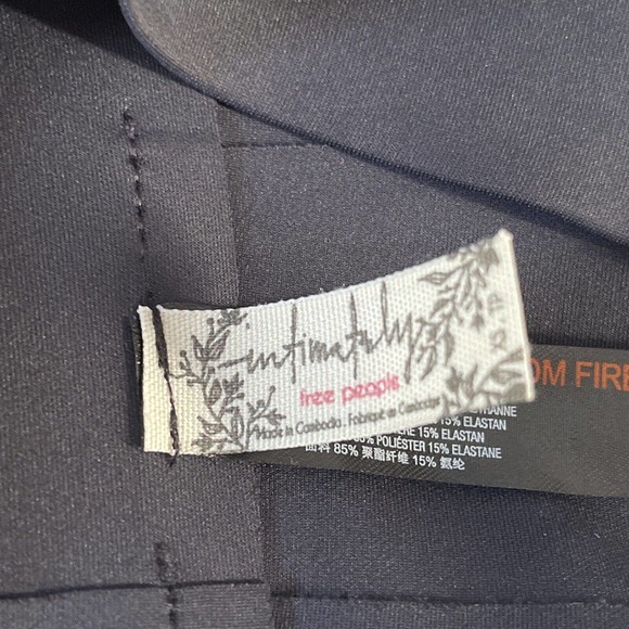 Intimately Free People Longline Bralette Black Top Crop Tank Size XS - Picture 4 of 4